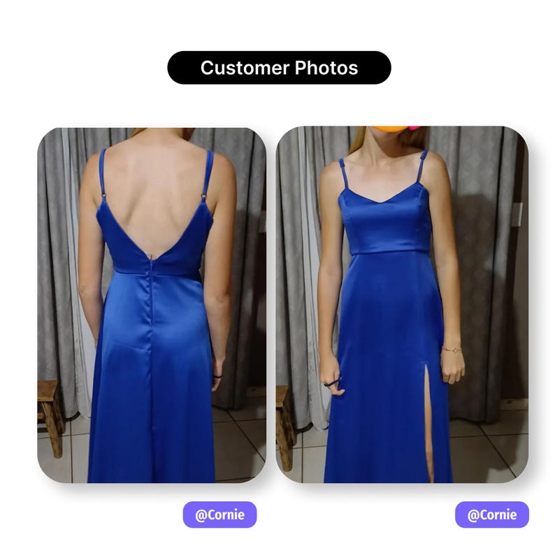 Maxi Slit Dress Sewing Pattern | Satin Bridesmaid Dress Pattern | Formal Evening Prom Gown | 11 Sizes | PDF Sewing Pattern image 17