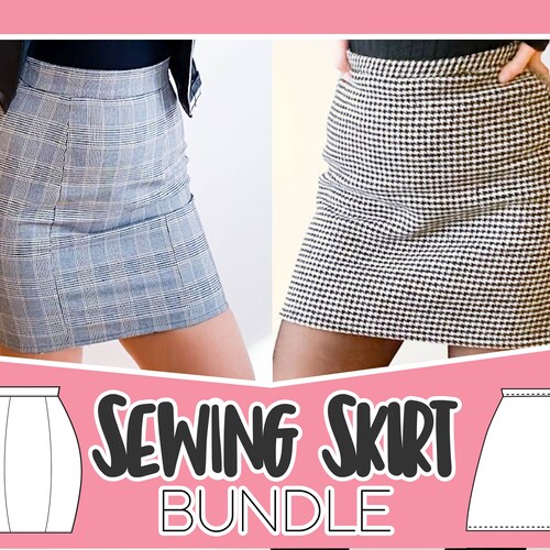 Pencil Skirt Pattern Skirt Patterns Sewing Tutorials - Etsy New Zealand