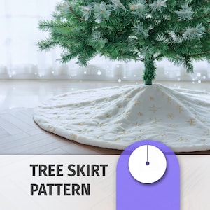 Patron de jupe de sapin de Noël - patrons de couture de Noël faciles au format PDF - téléchargement immédiat - 5 tailles