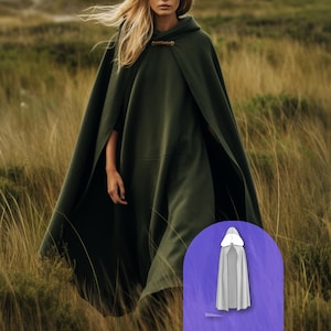 Mittelalterliches Kapuzen Cape für Cosplay | Fantasy Kostüm Nähprojekt | Anfänger Schnittmuster PDF