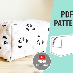 Make up Bag PDF SEWING PATTERN/  Toiletry bag pattern sewing pdf/ Cosmetic Bag Pattern | Pencil Case Pattern/ Bag pattern