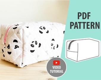 Make up Bag PDF SEWING PATTERN/  Toiletry bag pattern sewing pdf/ Cosmetic Bag Pattern | Pencil Case Pattern/ Bag pattern