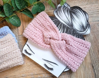 Supersoft Crochet Ear Warmer, Fluffy Soft  Girls Earwarmers, Crochet Headband, Knit Headband, Child Earwarmers, little girl Birthday gift
