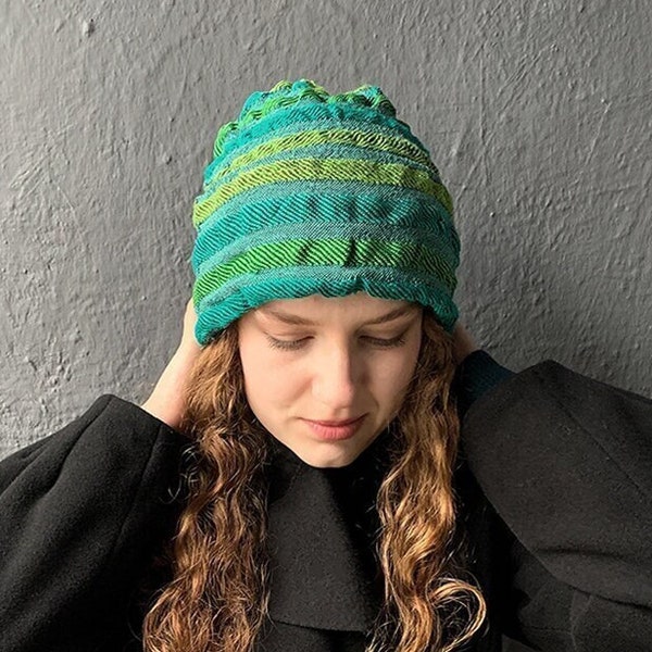 Chapeau tendance vert vif - extensible et léger en soie douce - chapeau de haute qualité pour le printemps, l'automne et l'hiver pour hommes et femmes