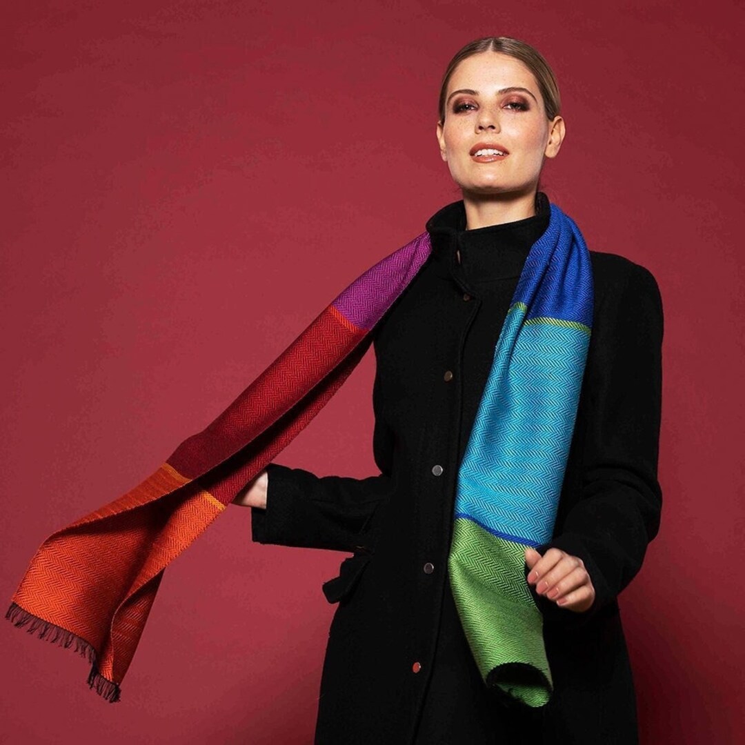 Foil Sparkle Gradient Scarf