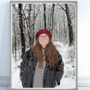 Faceless DIGITAL Portraits, Custom Minimalist Portrait/Illustration, Personalized Digital Portrait, Boyfriend/Girlfriend Gift