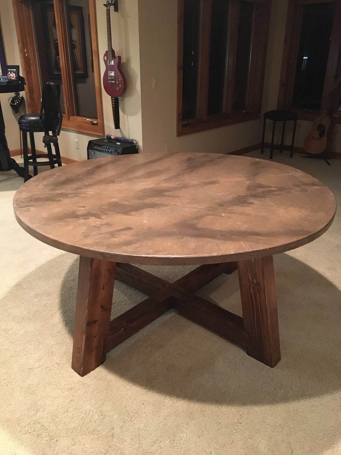 Polished Concrete Table Tops Grill Tables and Bars Etsy