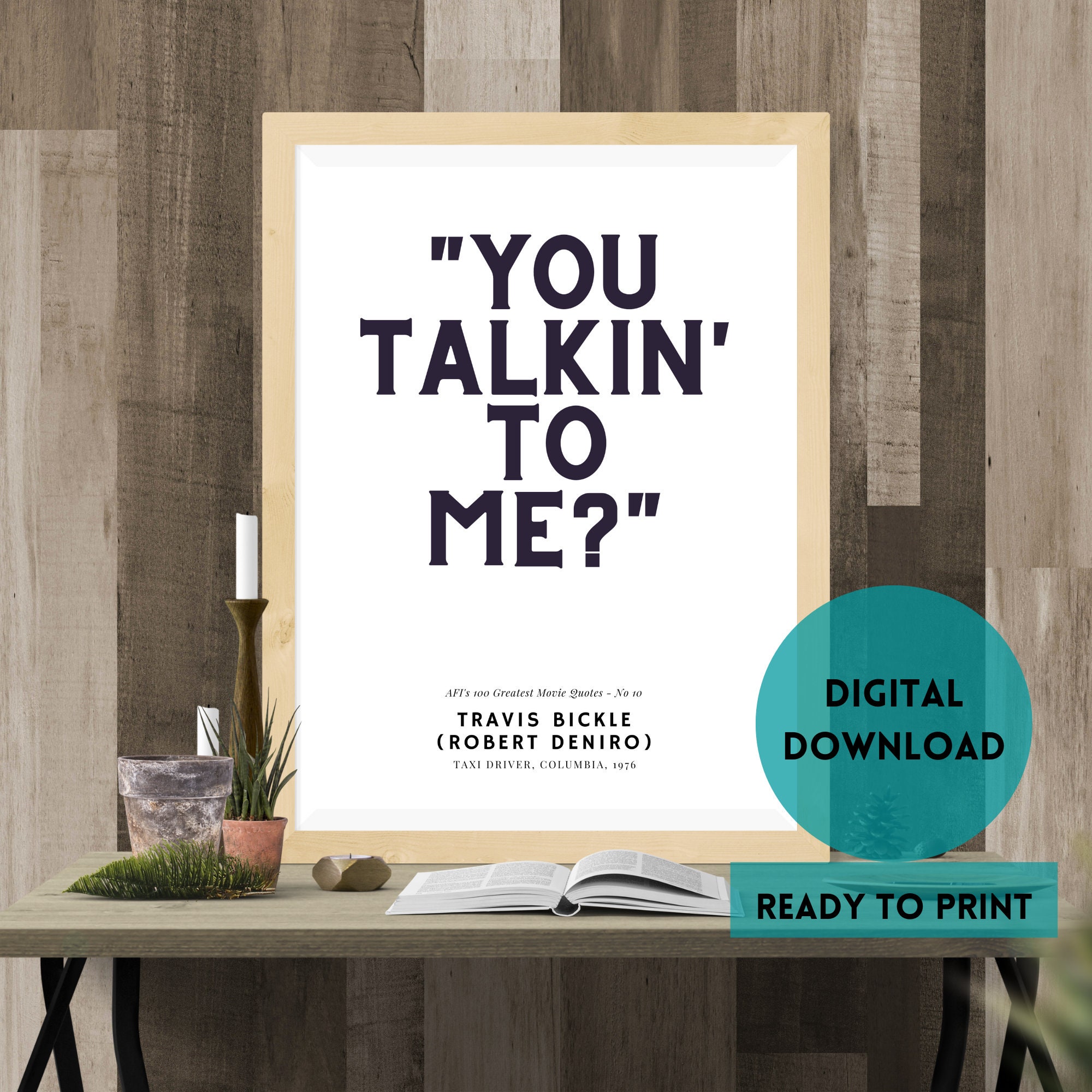 Taxi Driver Quote Print: \, image size:2000x2000