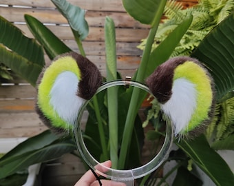 Orecchie d'orso in pelliccia sintetica fatte a mano / Fascia per capelli in peluche per cosplay