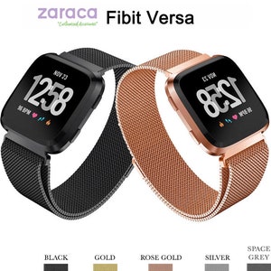 Fitbit Versa Band, Fitbit Versa 2 Stainless Steel Strap, FitBit Adjustable Strap with Magnetic Clasp, Personalized Christmas Gift For Her image 1