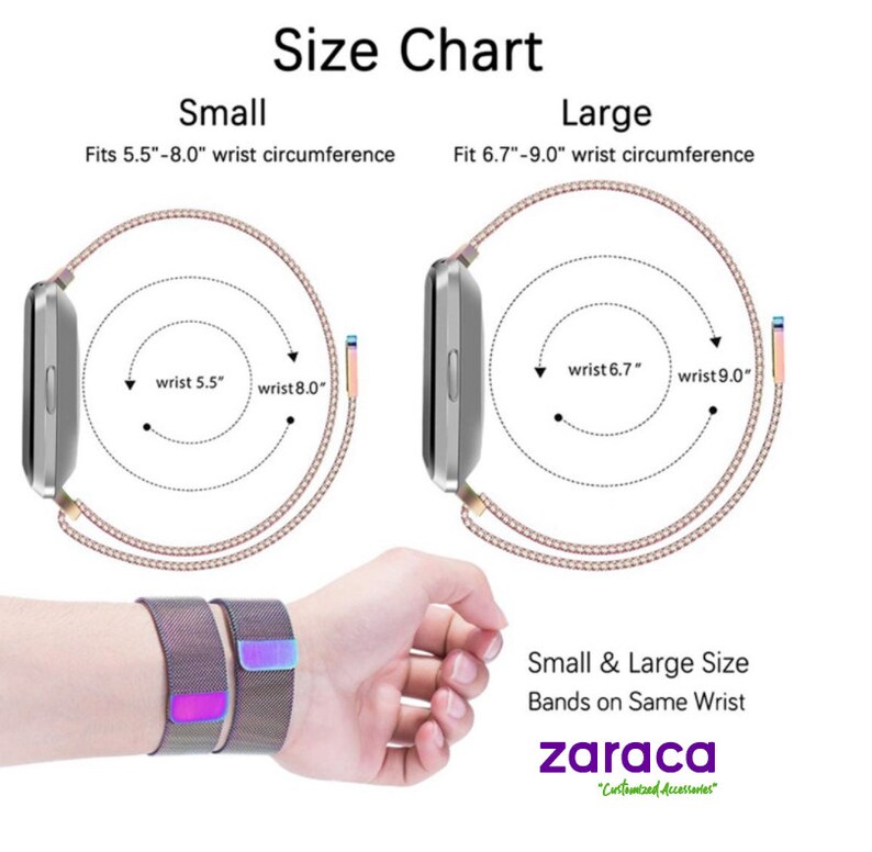 Custom Fitbit Versa Watch Band Fitbit Versa 2 Stainless Etsy