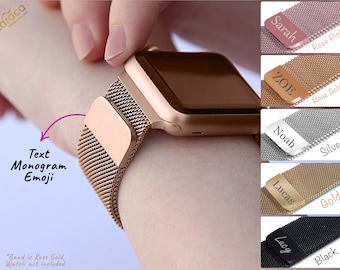 Stainless Steel Apple Watch Band, Apple Watch Milanese Band, Loop Watch Strap for 38-49mm, Custom Band Gift for Mom, Gift Watch Band for Him