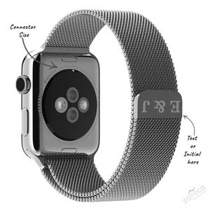 Stainless Steel Apple Watch Band, Apple Watch Milanese Band, Loop Watch Strap for 38-49mm, Custom Band Gift for Mom, Gift Watch Band for Him image 5