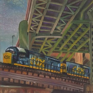 RVA Train coming into Main St. Station