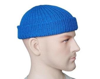 Fischerhut Herrenhut Damenhut Trawler Hut Dockerkappe Skullcap Unisex Hut Strick Accessoires