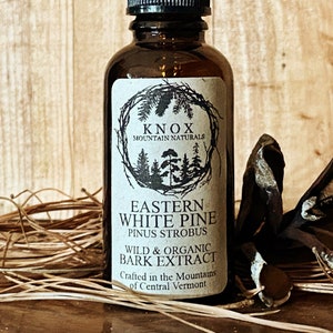Organic White Pine Bark Tincture: Double Extraction Herbal Supplement