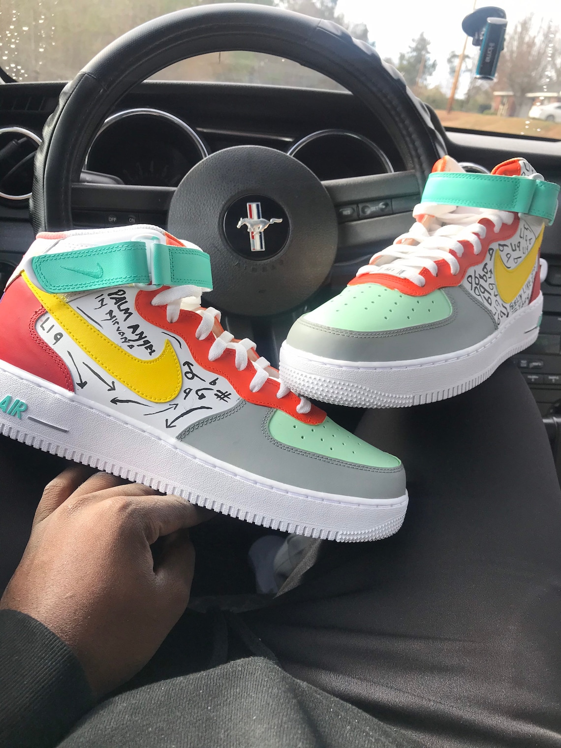 colored air forces 1