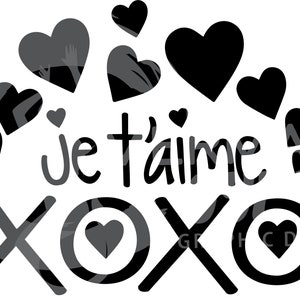 Valentinstag niedlich ich liebe dich INSTANT SVG Download