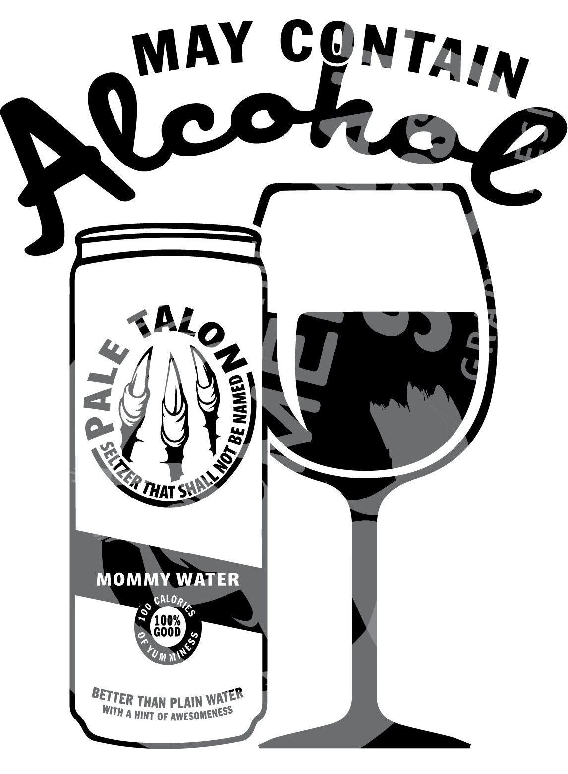 white claw logo stencil