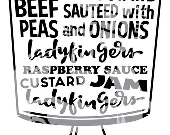 Instant SVG Download File: Rachel's Trifle, FRIENDS Tribute, "Tastes like FEET!"