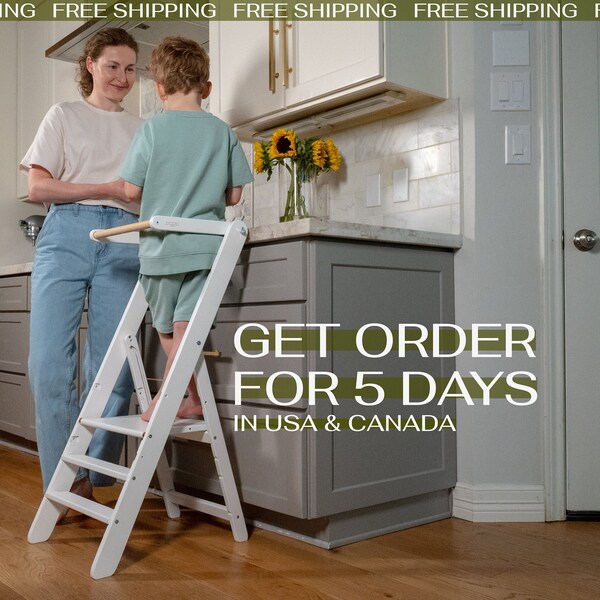 Slim Foldable Kitchen Help Tower Etsy