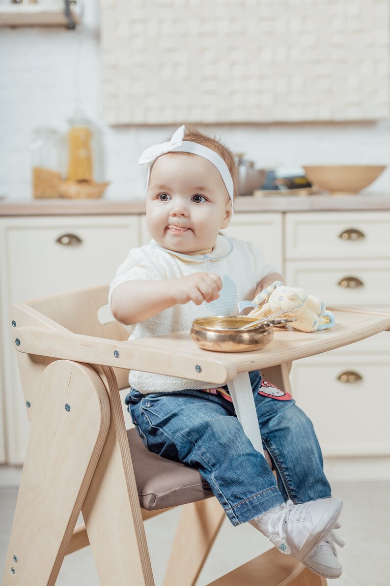 Wooden Baby High Chair Toddler Chair Growing Chair Modern - Etsy