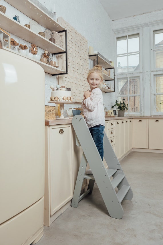 Torre de cocina, Silla para bebés, Torre Montessori para niños pequeños, Torre  plegable para aprender, Aprendizaje plegable, Torre Montessori, Silla alta  -  México