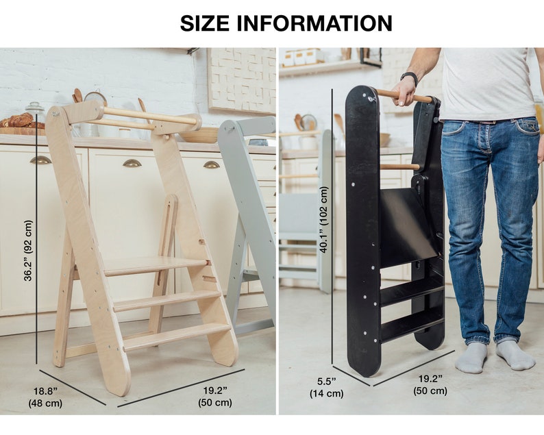 Montessori Tower Folding Tower Baby Kids Tower for Learning Etsy