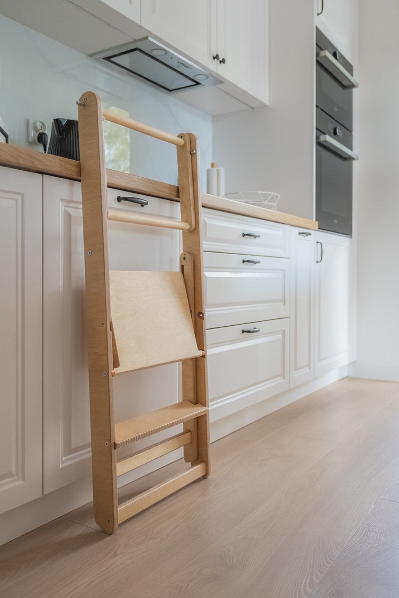 Help Tower Fold Kitchen Help Step Stool Adult Slim Foldable Etsy Canada