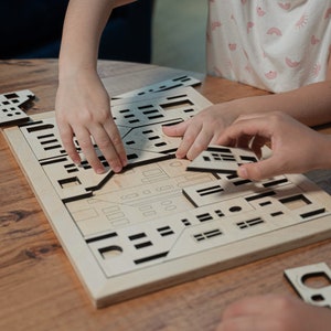 Wooden Puzzle Game. Montessori Learning Toy, Brain Teaser, Educational ...