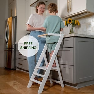 Foldable Kitchen Tower: Convertible Toddler Learning Stool