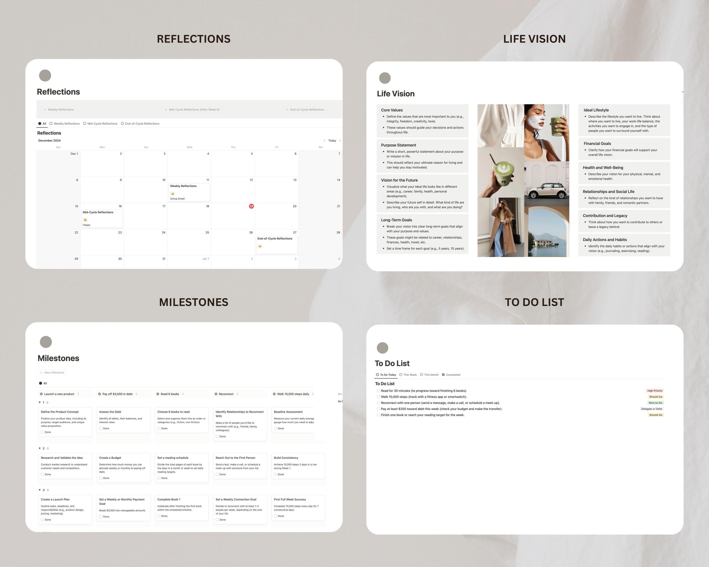 12 Week Year Planner Notion Template Goal Setting Planner 2026 Vision ...