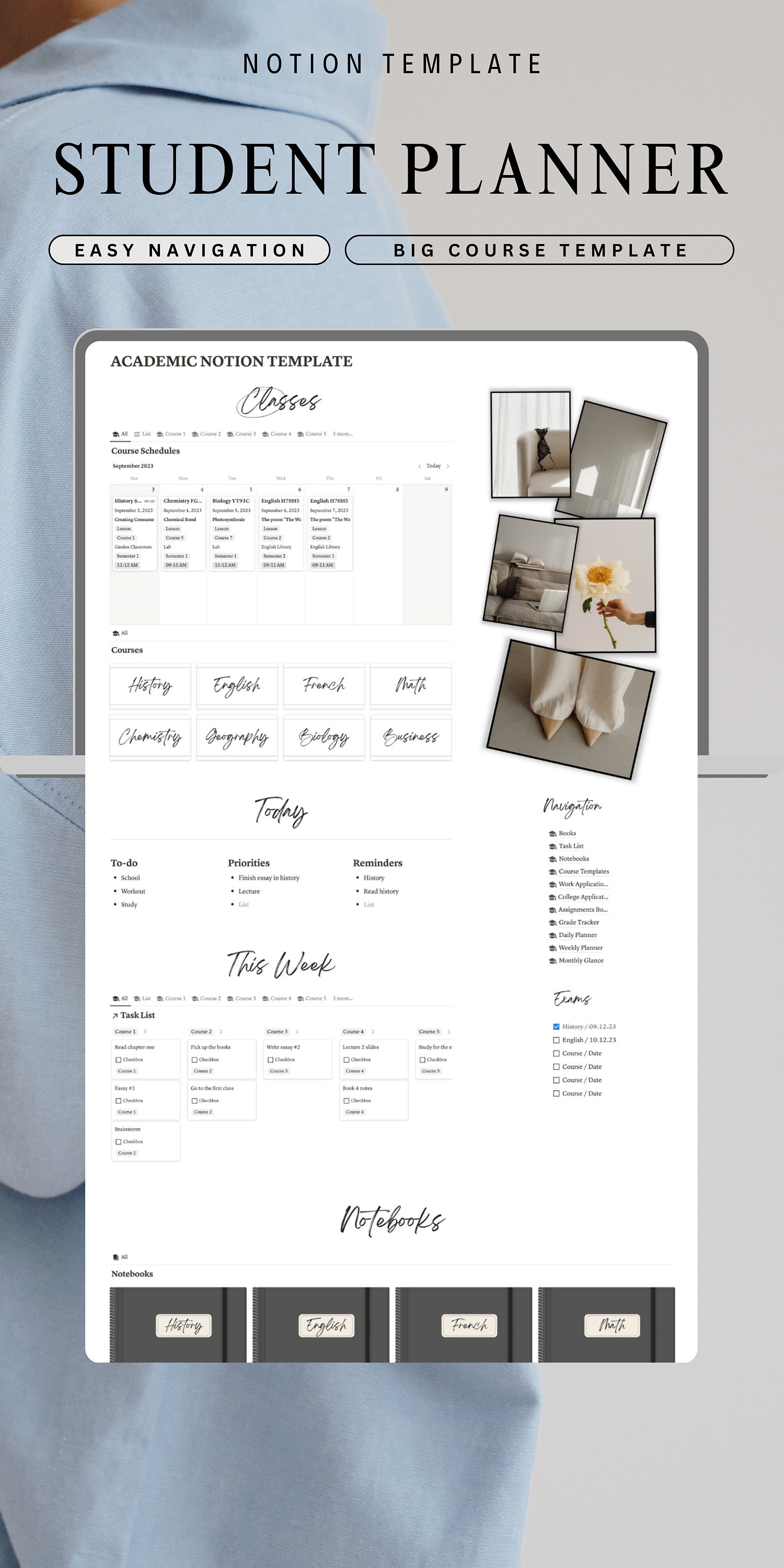 Notion Assignment Tracker Notion Templates for College Students Notion ...