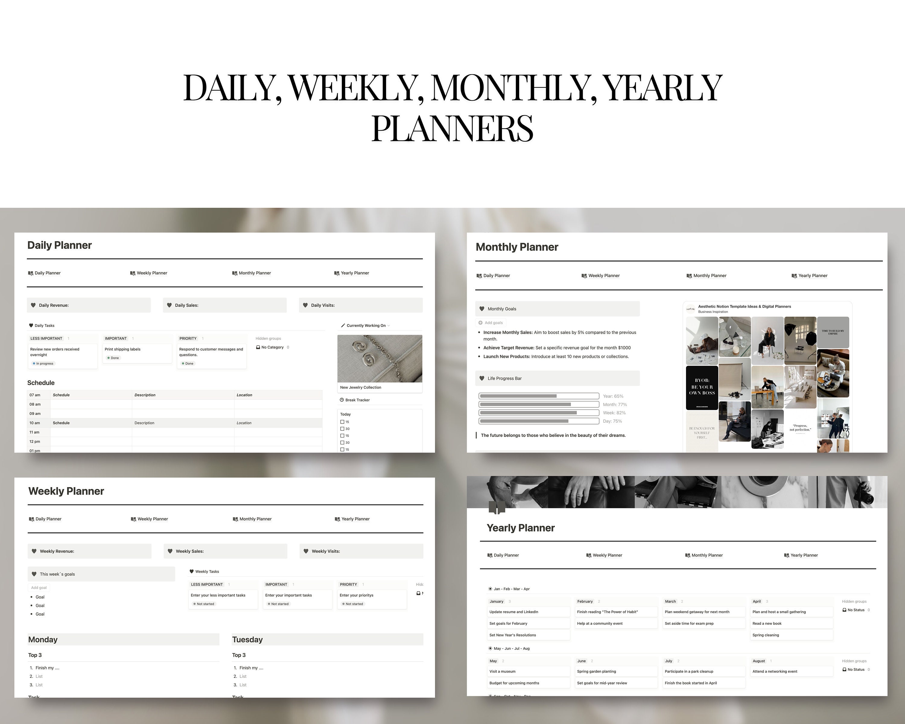 Notion Etsy Shop Planner Template Etsy Store Organizer Notion Business ...