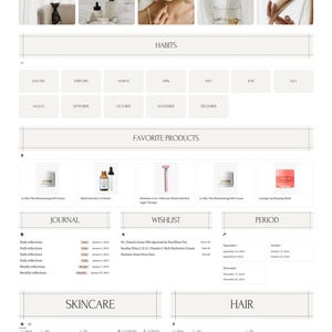 notion template planner adhd notion self care habit tracker template