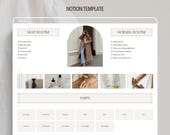 Notion wellness planner template aesthetic digital journal planner for notion template planner adhd notion self care habit tracker template