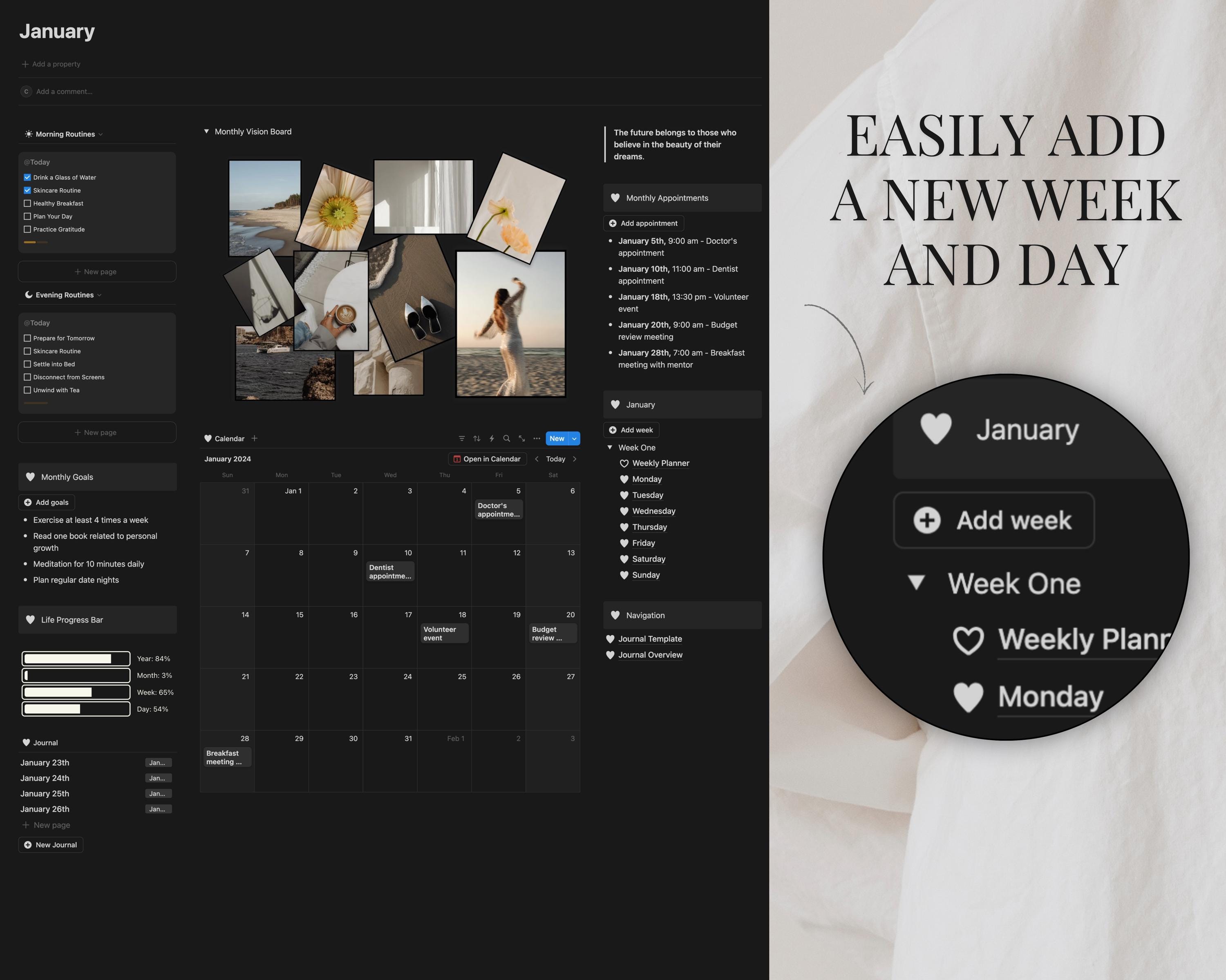 Notion Calendar Template Monthly