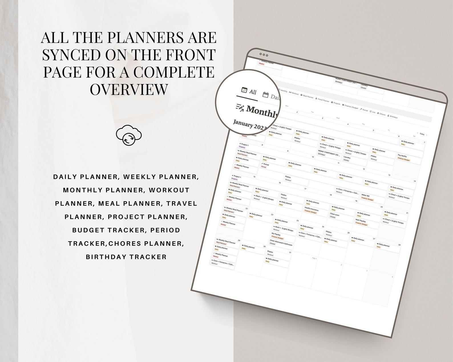 20252026 Notion Digital Life Planner Template With Daily and Weekly