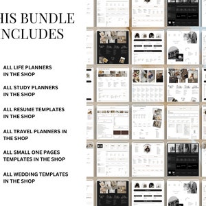 Digital Planner Bundle Notion Templates Planning Lifetime Access Canva ...