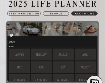 Notion Planer für 2026 digitaler Planer Notion Template für Jahresplanung 2026 Notion Planer Template mit täglicher Wochen- und Monatsansicht