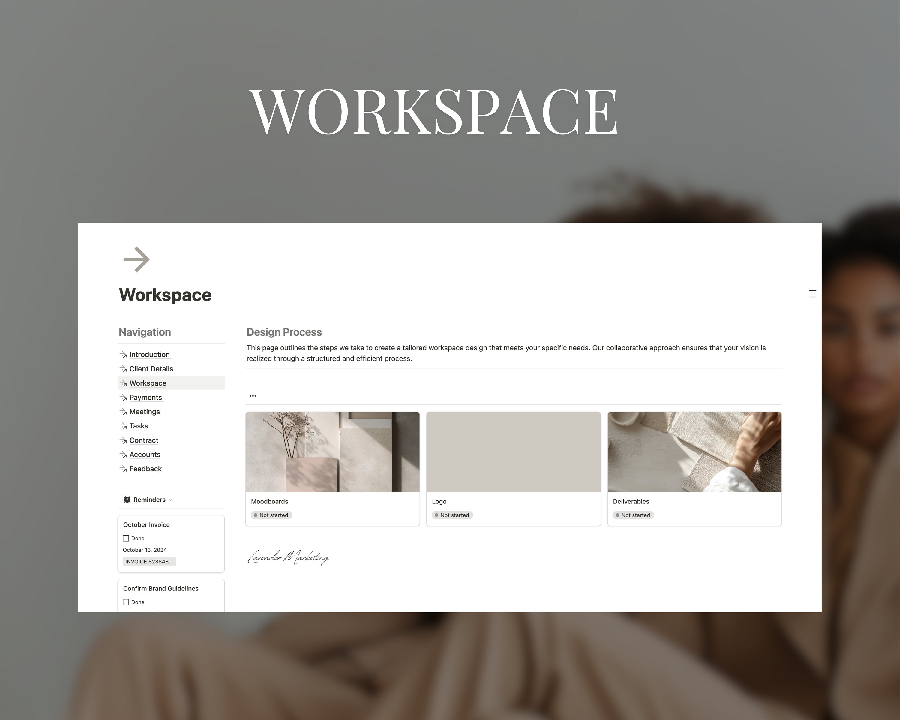 Notion Template for Client Portal Freelance Dashboard Manage Clients ...