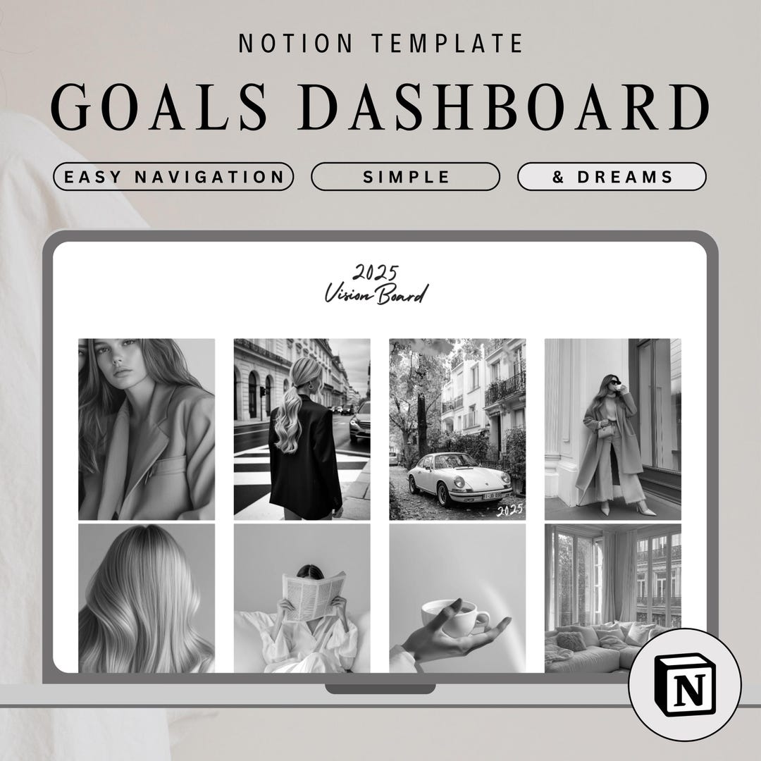 2025 Goal Setting Template for Notion Achieve Your Dreams Notion New 2025 Goal Setting Template for Notion Achieve Your Dreams Notion New