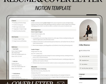 Jobsuche-Vorschlagsvorlage mit anpassbarem Anschreiben All-in-One-Vorschlagsvorlage für die Stellensuche und Lebenslauferstellung minimalistisch