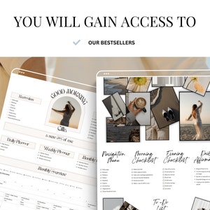 Digital Planner Bundle Notion Templates Planning Lifetime Access Canva ...