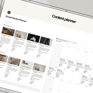 Content Creator Template with Calendar Notion Dashboard Content Calendar