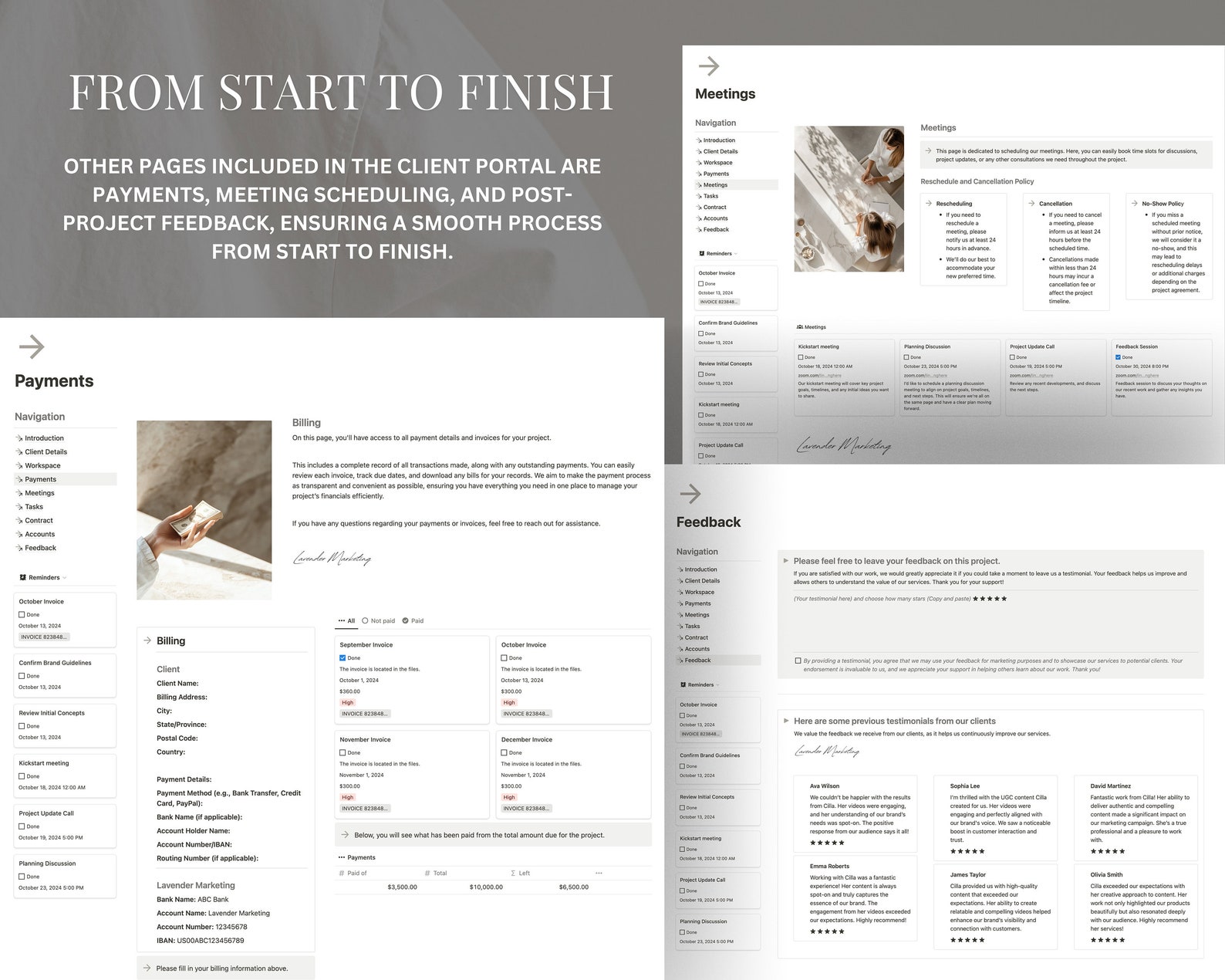 Notion Template Client Portal Notion Client Dashboard Project ...