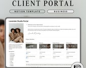 Notion Template for Client Portal Freelance Dashboard Manage Clients Track Projects Organize Project Management Notion Client Dashboard