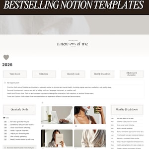 Goal Setting Planner 2026 Notion Goal Planner Template Life Vision Planner
