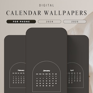 2025 calendar wallpaper for phone digital background calendar wallpaper for mobile aesthetic wallpaper iphone calendar digital download 2025