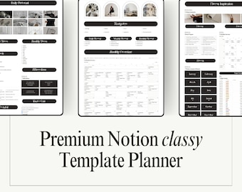 Sjabloon Notion Weekplanner: All-in-One Life-dashboard (digitale download)